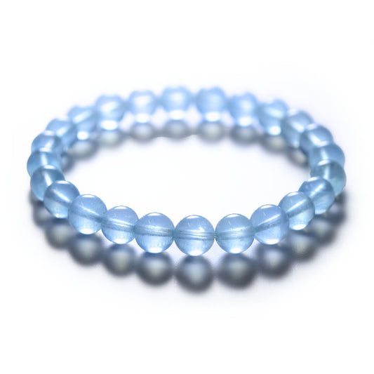 Aether Official aquamarine crystal gemstone bracelet. Best quality natural aquamarine crystal gemstone bracelet.