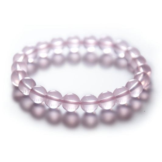 Aether Official rose quartz crystal gemstone bracelet. Best quality natural rose quartz crystal gemstone bracelet.